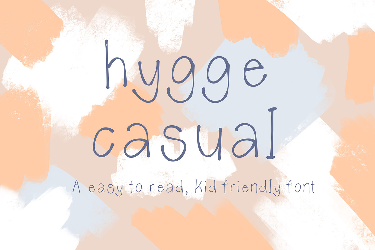 'Hygge Casual' storybook font, a Script Font by Brunch Club Design (Photo 1 of 5)