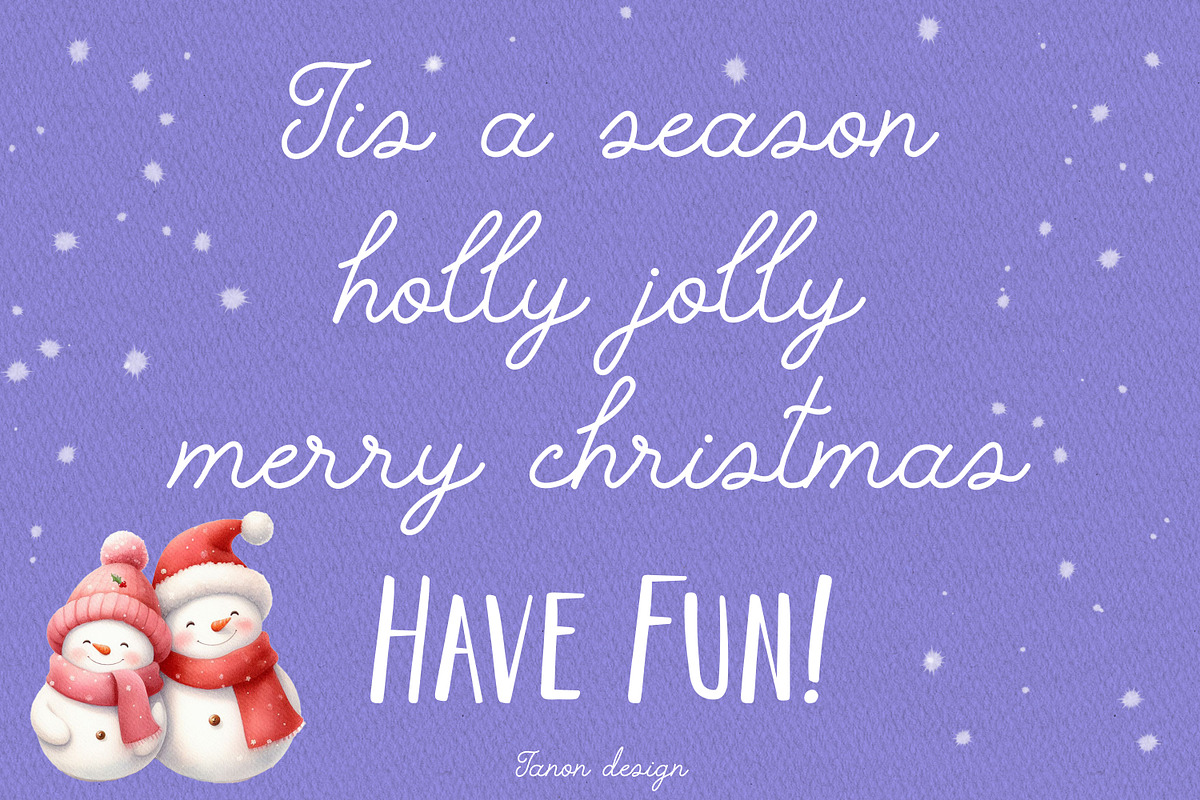 Tis de Roll Vintage duo fonts, a Handwritten Font by Tanondesign (Photo 6 of 8)