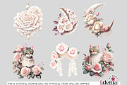 Vintage Romantic Decorations Clipart, a Decorative Illustration by EdeniaArtStudio (Thumbnail 5 of 5)