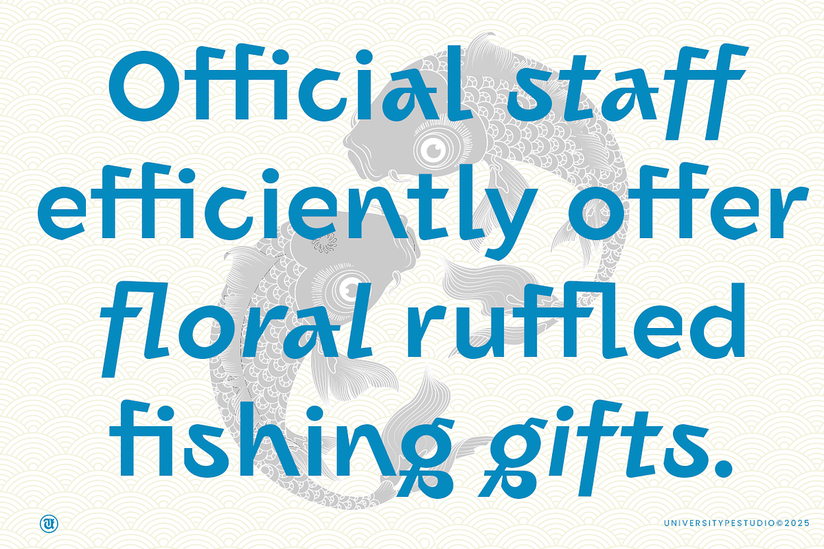 UT Ogah - An Experimental Display, a Sans Serif Font by Universitype (Photo 11 of 12)