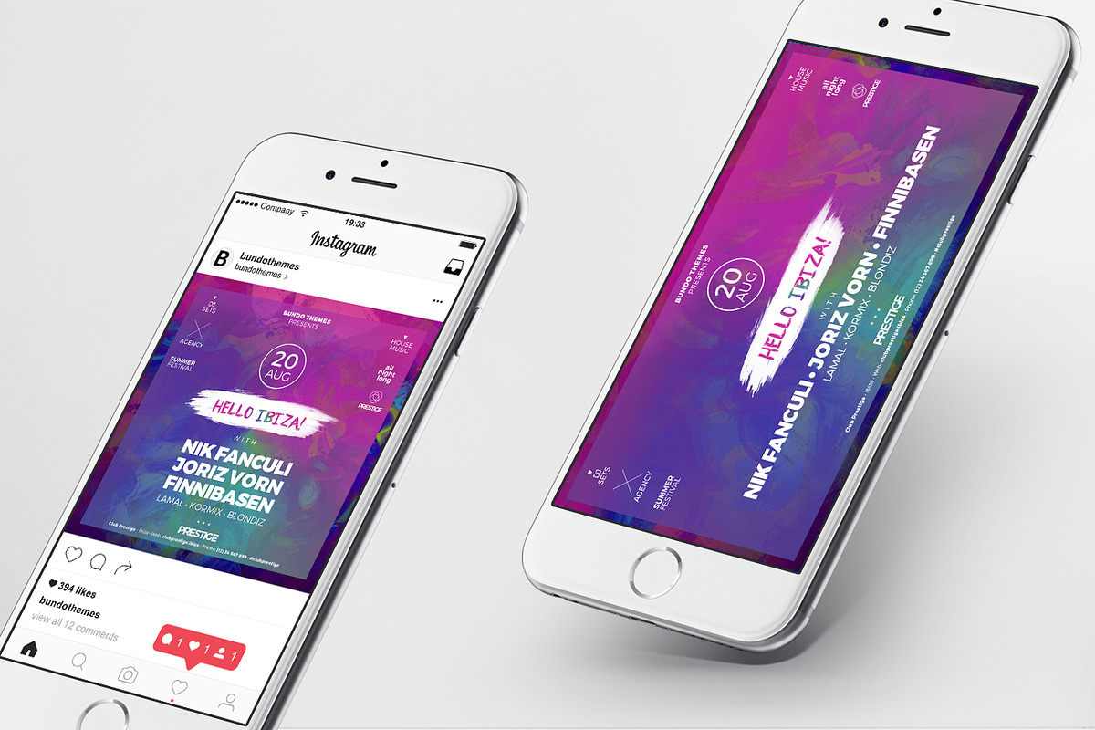 Hello Ibiza Club Social Media, a Social Media Template by Bundo Themes (Photo 2 of 4)