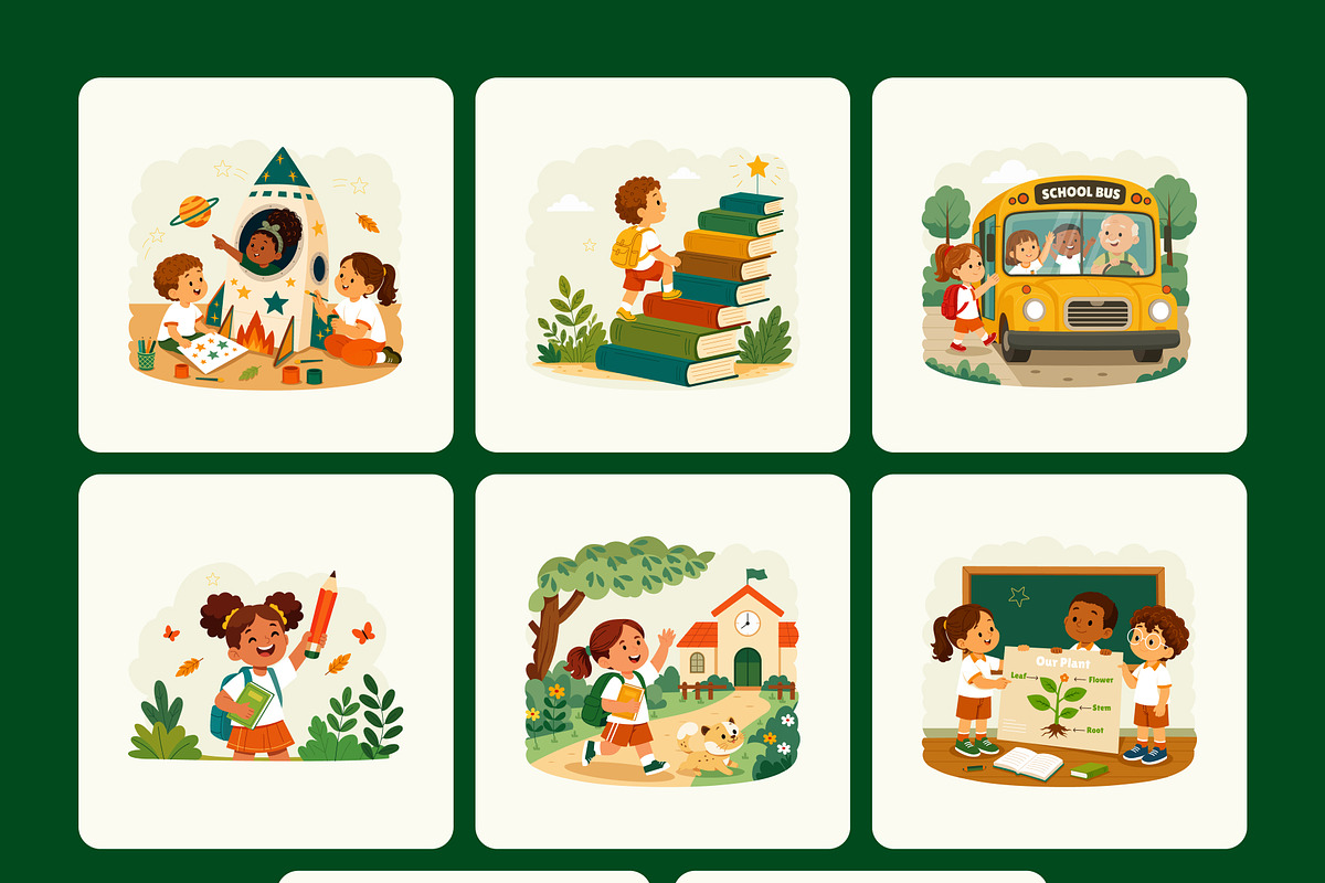 50 Back to School Education, an Education Illustration by Creative Stall (Photo 11 of 11)