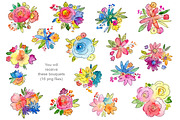 Watercolor bouquets of flowers, a Graphic by GraphicsDish (Thumbnail 2 of 3)