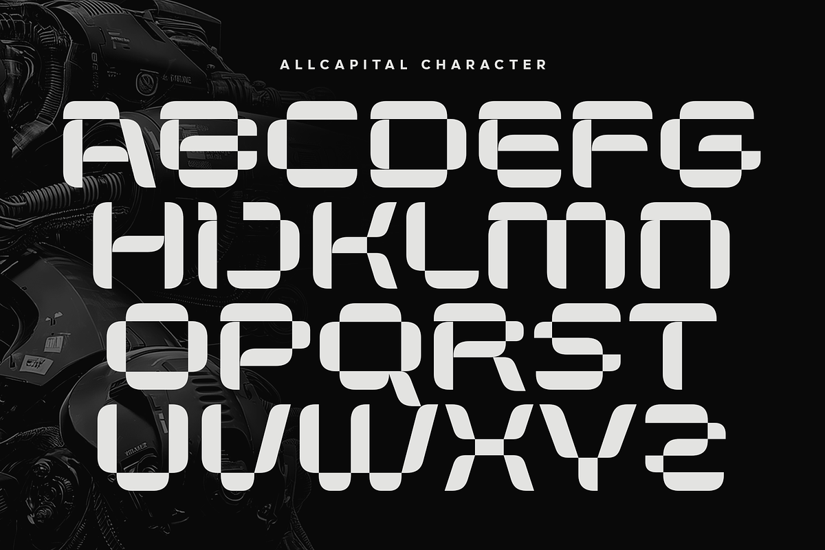 Matrix Squadron - Sci-Fi Font, a Sans Serif Font by Umitype (Photo 12 of 14)