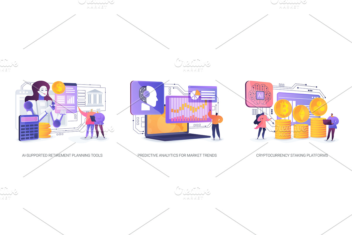 AI-Powered Financial Planning, a Technology Illustration by Visual Generation