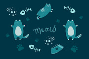 Hungry Cat illustration, a Pattern Graphic by OrcaJs (Thumbnail 1 of 3)