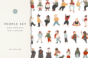 People illustrations set, a Person Illustration by Cute Atelier