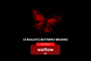 15 Butterfly Photoshop Brushes