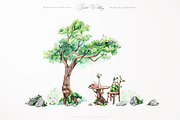 Forest Wedding Illustrations, a Decorative Illustration by Aquarellina (Thumbnail 4 of 32)