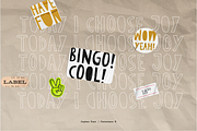 JOYBOX | Cutout font + Outline, a Sans Serif Font by Fontstein (Thumbnail 6 of 12)