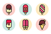 Ice Cream Clipart, an Outline Icon by lavinialorena (Thumbnail 2 of 3)