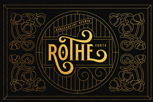 ROTHE - Vintage Luxury Font, a Serif Font by Konstantine Studio