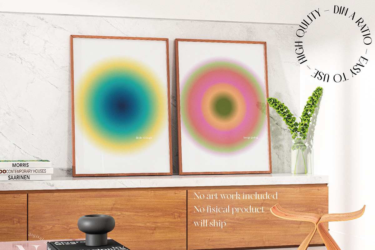 Set Realistic trendy frame mockup, a Product Mockup by N digital designs (Photo 2 of 7)