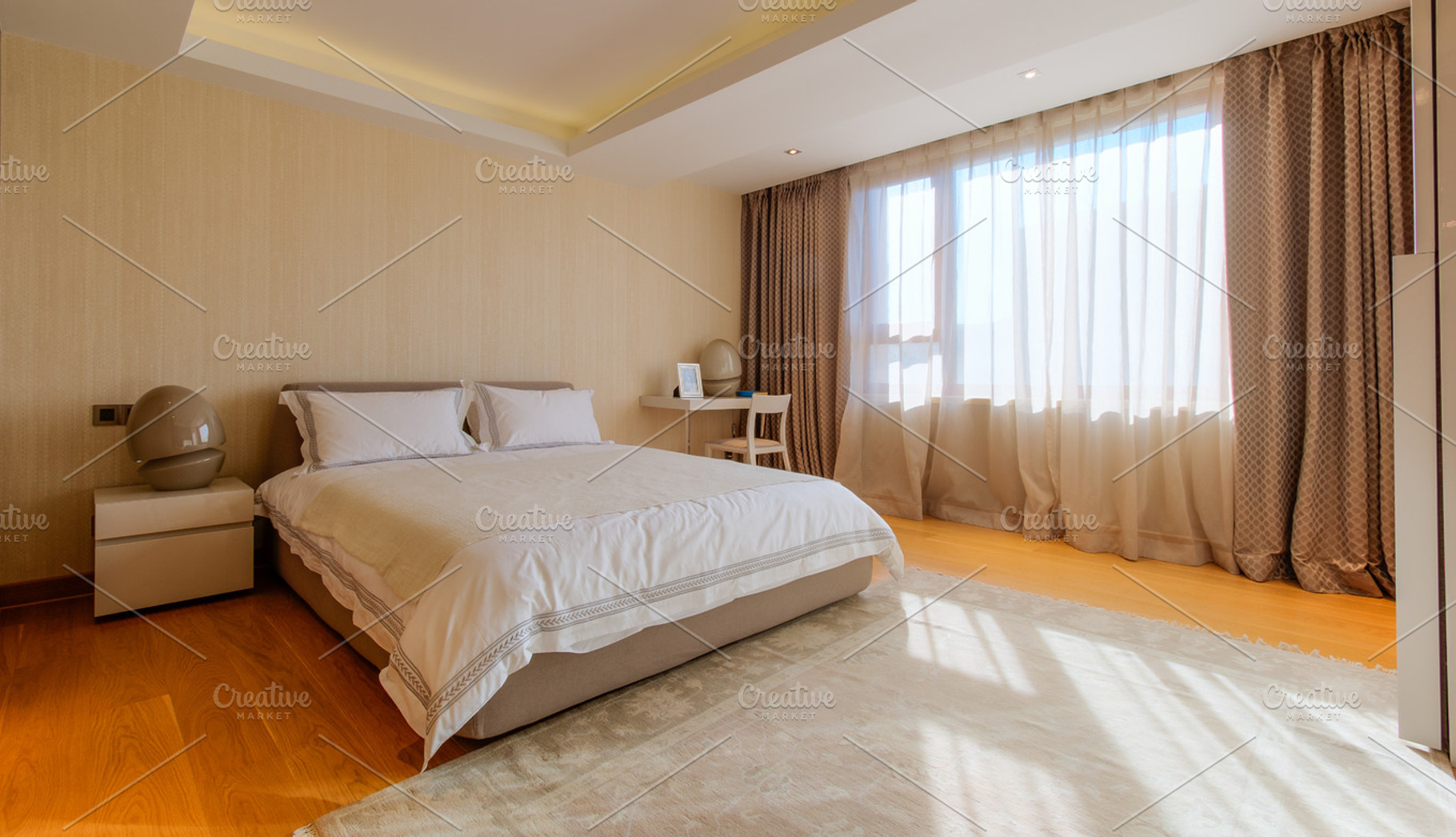 Bedroom containing apartment, bed, and bedroom, an Architecture Photo by oyunerdene99