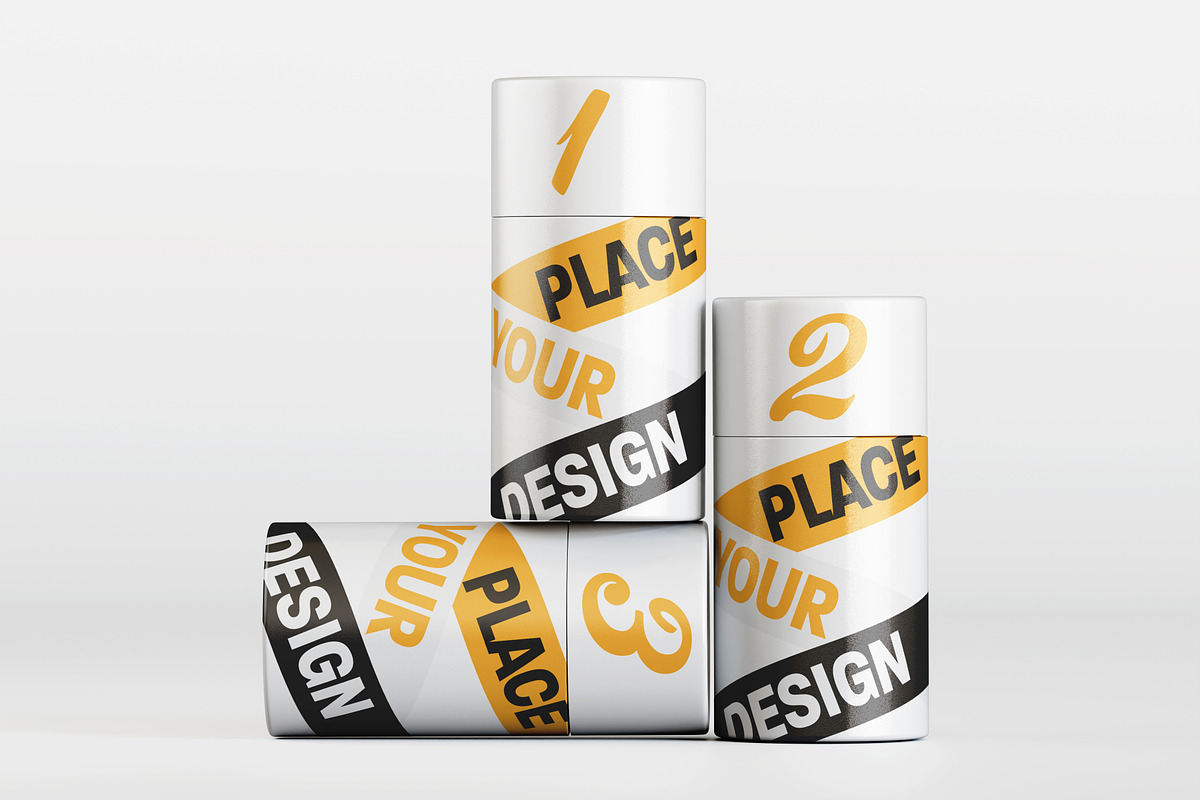 Paper tube pack mockup bundles V2, a Packaging Mockup by Ambo Ampeng (Photo 18 of 26)