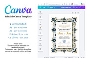 Islamic nikah certificate for Canva, a Poster Template by Artemieva Kateryna (Thumbnail 2 of 6)