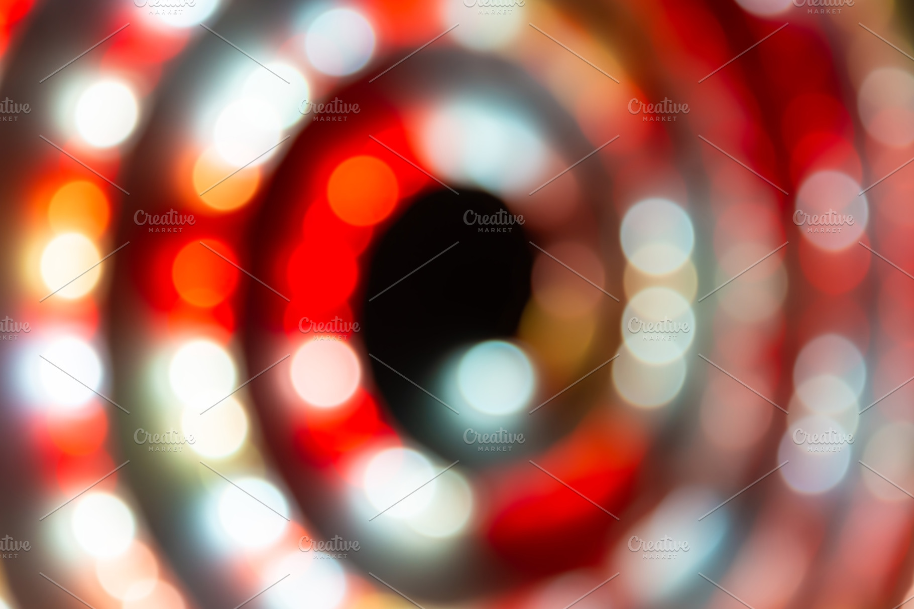 Abstract lights in spiral circle, an Abstract Photo by Vapi
