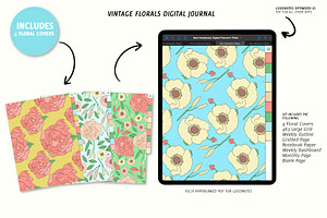 Florals Digital Journal-Goodnotes