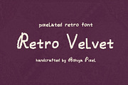 Retro Velvet Pixelated Vintage Font, a Handwritten Font by Ashiya Pixel (Thumbnail 12 of 12)