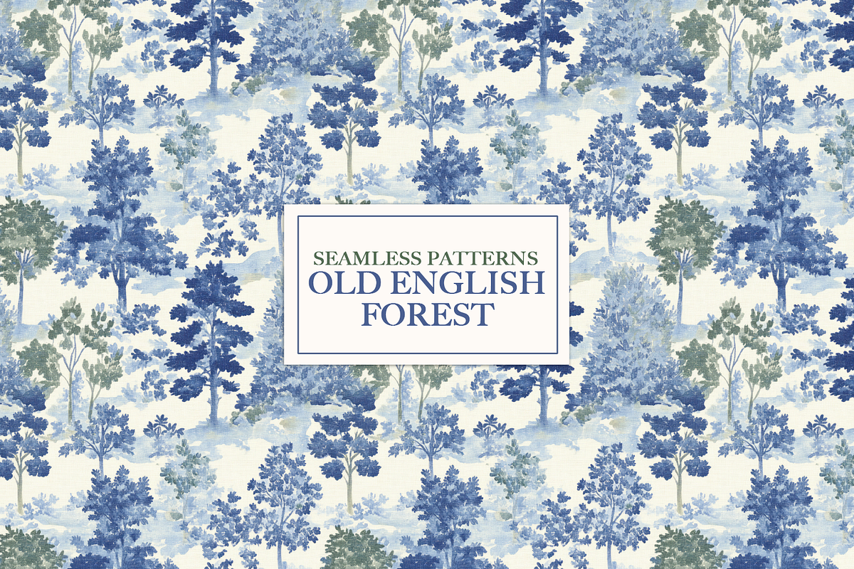 Old English Forest Seamless Patterns, a Pattern Graphic by Digital Museum (Photo 6 of 10)