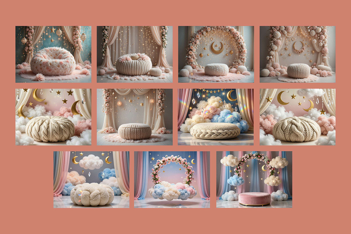 22 Soft Baby Digital Backdrops, a Background Graphic by 3Motional (Photo 6 of 7)