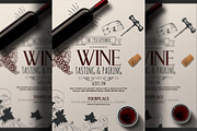 Wine Tasting Flyer Template, a Flyer Template by Hotpin (Thumbnail 1 of 2)
