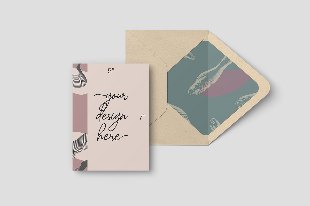 5x7 Postcard & Envelope Mockup, an Advertising Mockup by graphiccrew (Photo 5 of 15)