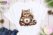 Cat And Coffee Clipart Bundle, a Graphic by crative8112 (Thumbnail 8 of 10)