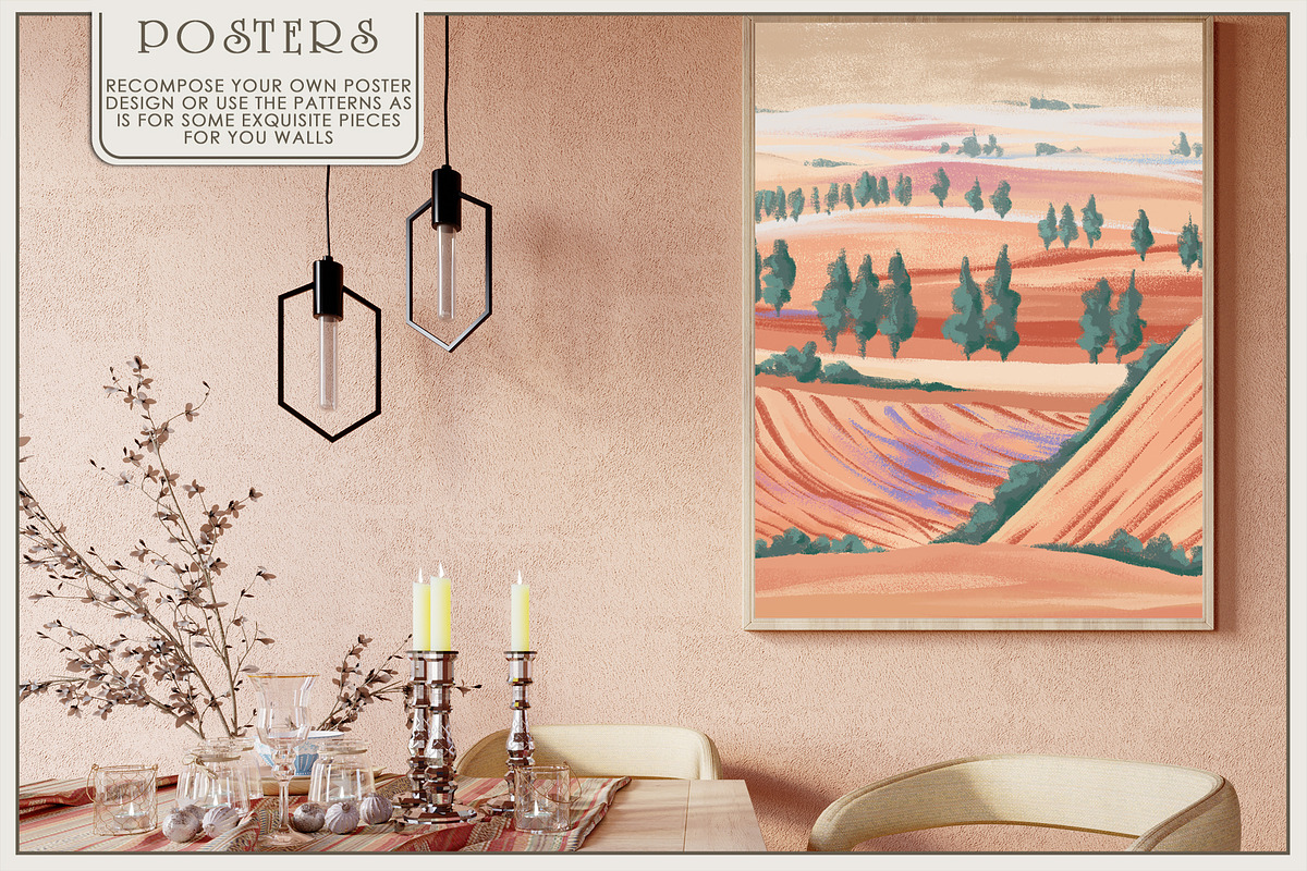 Fresco collectionDreamy Plains, a Wallpaper Graphic by Natalia0307 (Photo 11 of 12)