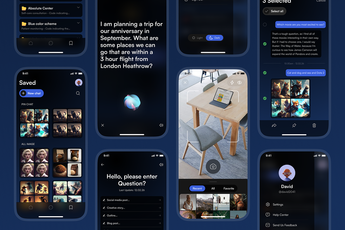 AI Chatbot UI Kit | Figma | App Design