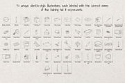 Baking Time| Whimsical Sketch Bundle, a Food Illustration by Artalia (Thumbnail 5 of 6)
