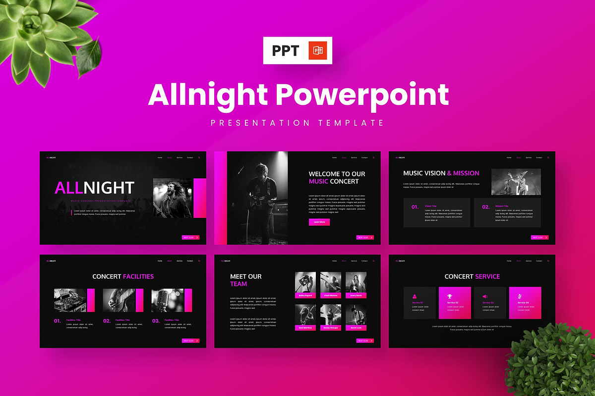 Allnight - Powerpoint Templates, a Presentation Template by Deepslide ...