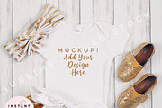 Onesie Mockup Bundle, Baby Bodysuit, an Apparel Mockup by SUBLIME Styled Stock (Thumbnail 14 of 17)