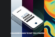 Glass Phone Mockup Set for Photoshop, a Device Mockup by AdeptDept (Thumbnail 8 of 9)