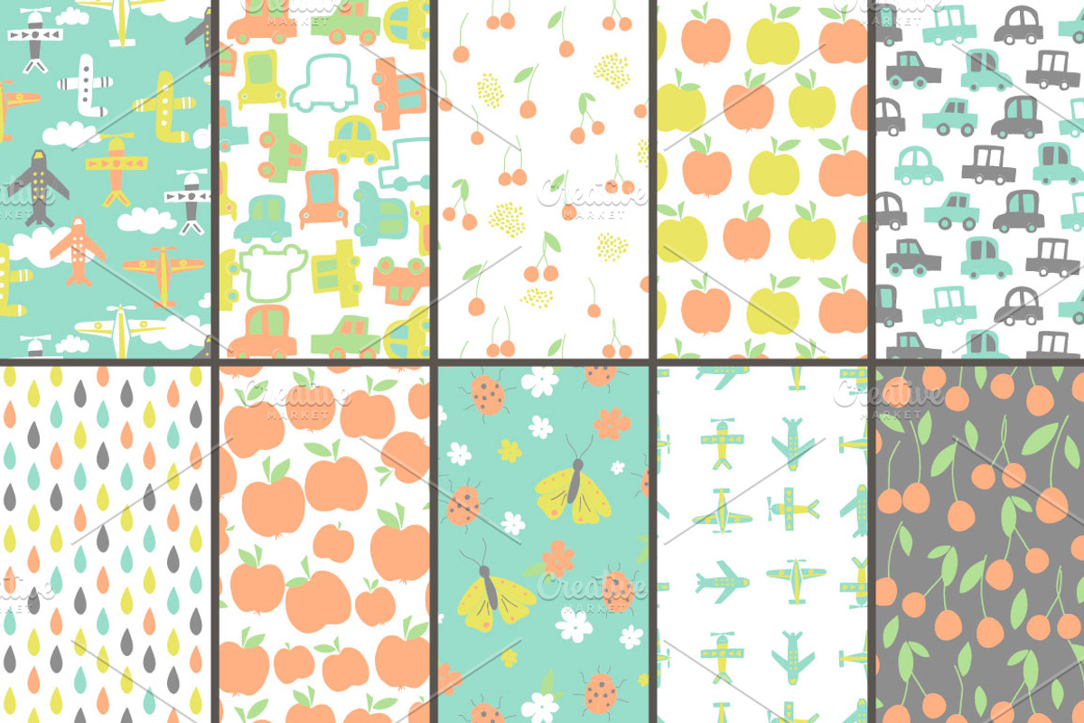 it's a BABY Seamless Patterns, a Pattern Graphic by Katya_lu (Photo 6 of 8)