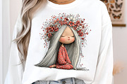 Whimsical spring girls clipart, an Illustration by SinaCreation (Thumbnail 9 of 11)
