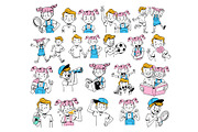 Children Doodle Illustration, a Person Illustration by SLAB! Design (Thumbnail 2 of 2)