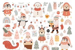 Pink Christmas Clipart