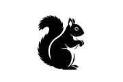 Squirrel Silhouette Vector Bundle, an Illustration by yasushie (Thumbnail 27 of 48)