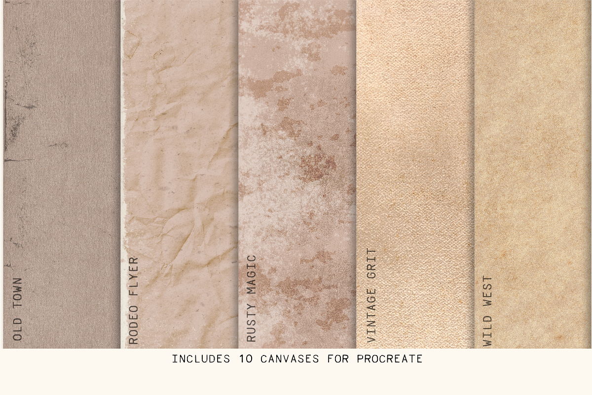Western Grunge Texture Canvas Pack, a Layer Style Add-On by Mabel & Bea (Photo 5 of 7)
