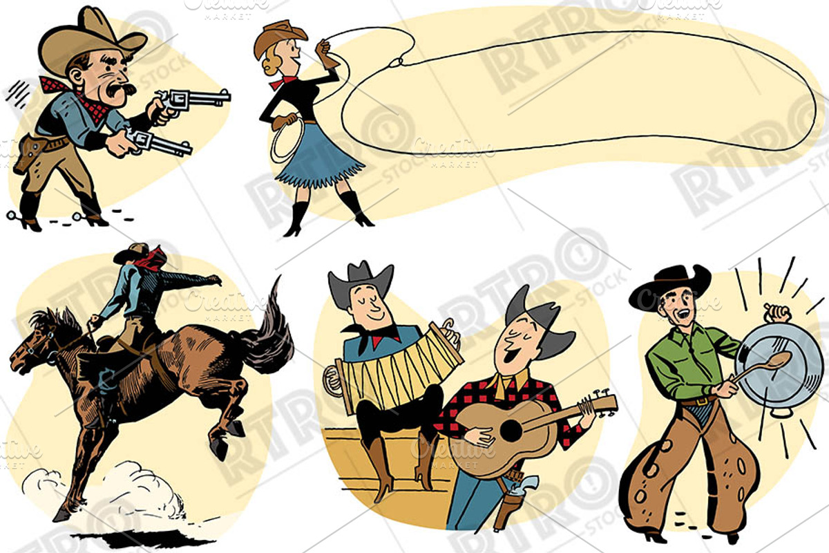 RTRO Country Western 1, an Illustration by RTRO Stock (Photo 2 of 5)