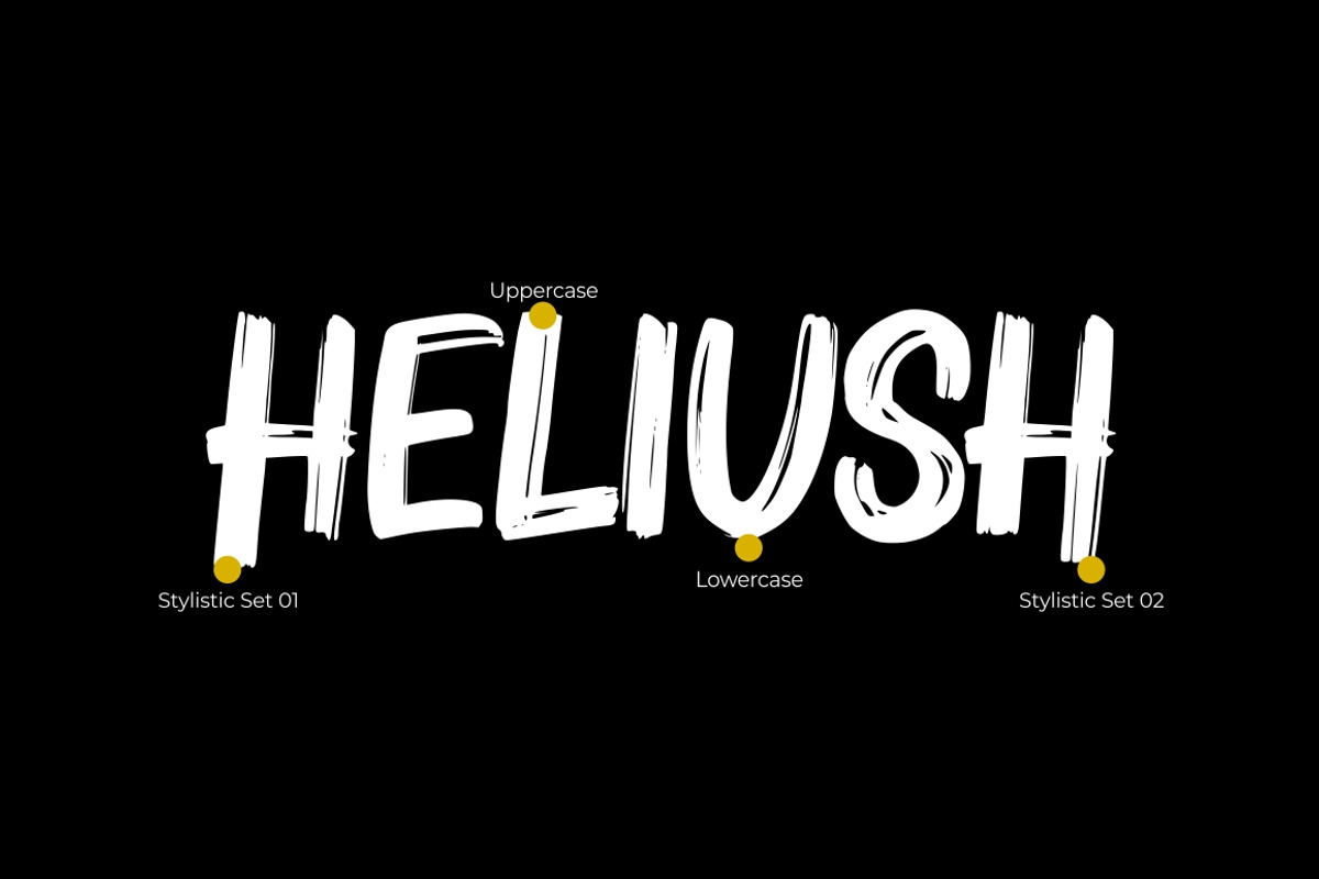 Bruzh - Handbrush Font preview 7