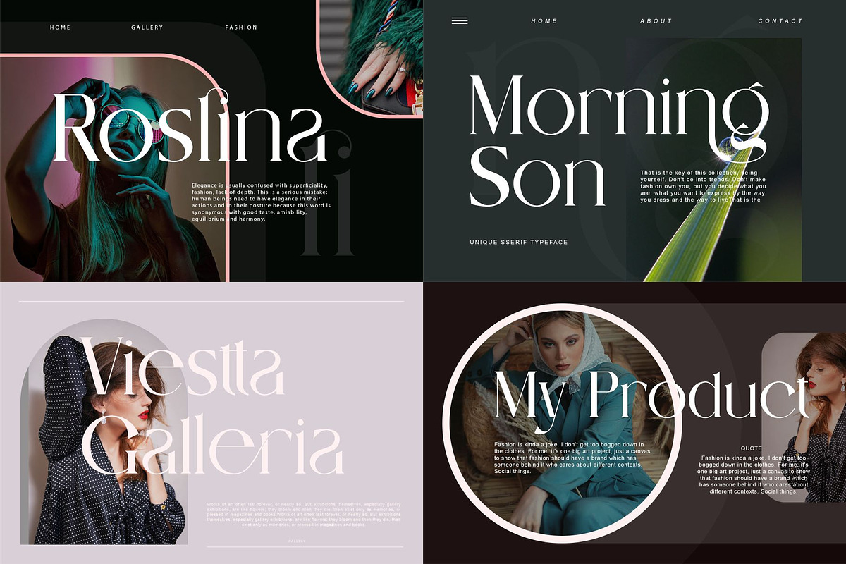 MODERN FONT BUNDLE, a Serif Font by Alfinart (Photo 2 of 15)