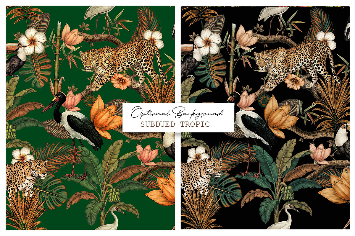 Tropical Wildlife Pattern & Motifs!, a Pattern Graphic by Luiz da Rolt Grathwohl (Photo 10 of 16)