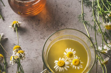 Honey and herbal tea, a Health & Medical Photo by VICUSCHKA