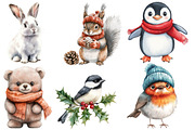 Winter Animals and Birds clipart, an Illustration by Designworld (Thumbnail 4 of 6)