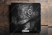 Steampunk Top Hat Mechanical Gears, a Background Graphic by LaseredNinja (Thumbnail 3 of 7)