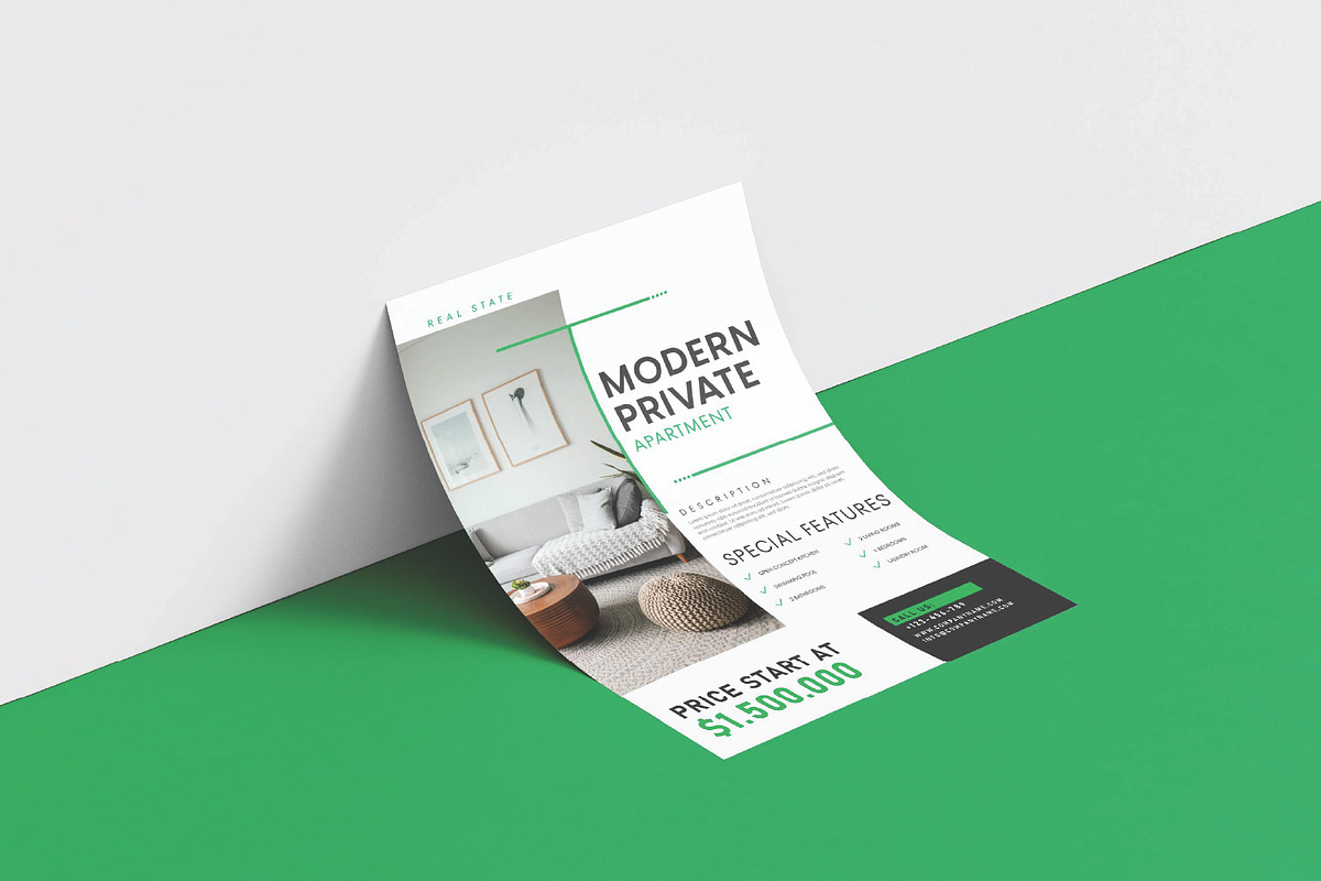 Sale modern private apartment flyer, a Flyer Template by Workhu (Photo 3 of 4)