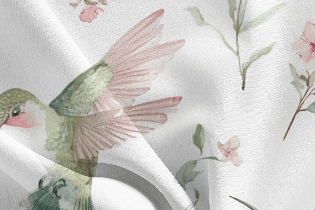 Hummingbirds Pattern, a Decorative Illustration by Pati Charm Studio (Photo 6 of 7)