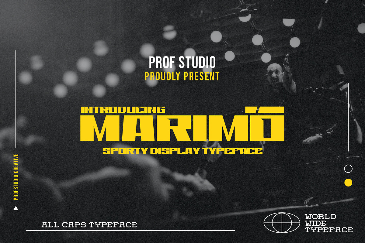 Marimo - Sports Display Typeface, a Sans Serif Font by PROF STUDIO (Photo 1 of 5)